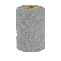ARTEMIO - Bobine de Ficelle Coton Câblé - 2.2 mm x 70 m - Gris