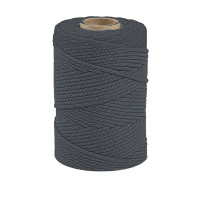 ARTEMIO - Cabled Cotton String Spool - 2.2 mm x 70 m - Anthracite