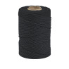 ARTEMIO - Cabled Cotton String Spool - 2.2 mm x 70 m - Black