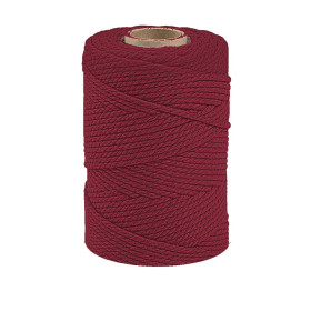 ARTEMIO - Cabled Cotton String Spool - 2.2 mm x 70 m - Bordeaux