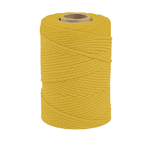 ARTEMIO - Cabled Cotton String Spool - 2.2 mm x 70 m - Yellow