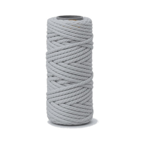 ARTEMIO - Bobine de Ficelle Coton Câblé - 4 mm x 33 m - Gris