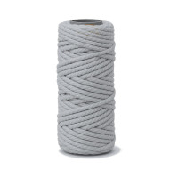 ARTEMIO - Bobine de Ficelle Coton Câblé - 4 mm x 33 m - Gris