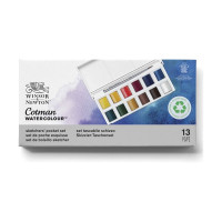 Winsor & Newton - Cotman Watercolour Sketchers' Pocket Set 12 Half Pans