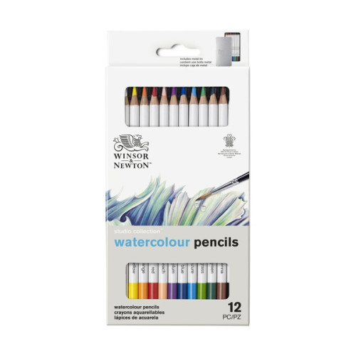 Winsor & Newton - Crayons Aquarellables Precision - Boîte de 12
