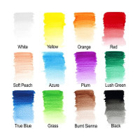 Winsor & Newton - Crayons Aquarellables Precision - Boîte de 12