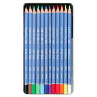 Cretacolor - Marino - Crayons de Couleur Aquarellables - 12 Couleurs - Étui Métal