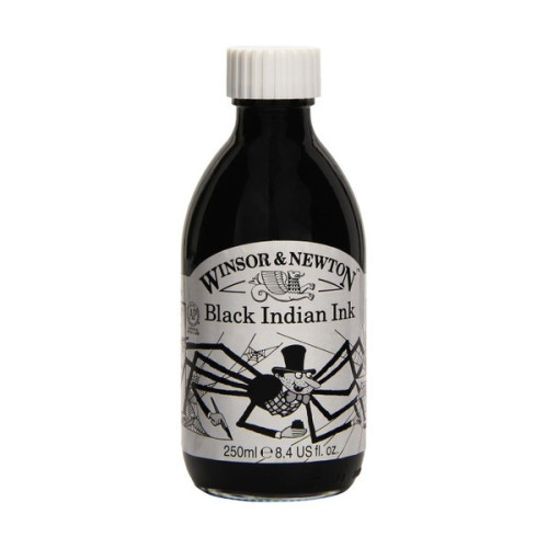 Winsor & Newton - Encre à Dessiner Noire Waterproof - 250ml