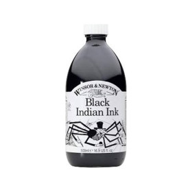 Winsor & Newton - Black Indian Ink - 500ml