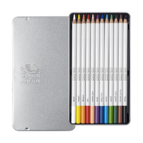 Winsor & Newton - Crayons Aquarellables Studio Collection - Boîte de 12
