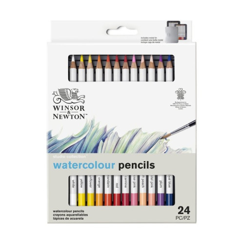 Winsor & Newton - Studio Collection Watercolour Pencils - Tin of 24