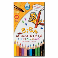Cretacolor - BIBA - Thicklead Colored Pencils - Watercolor - 12 Colors - Tin Box