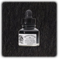 Winsor & Newton - Encre à Dessiner - 30ml - Noir Waterproof