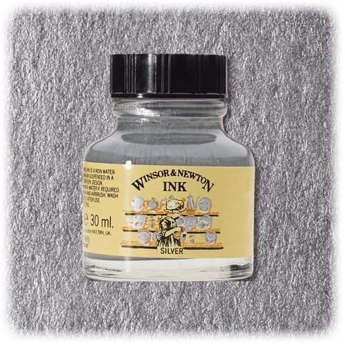 Winsor & Newton - Encre à Dessiner - 30ml - Argent