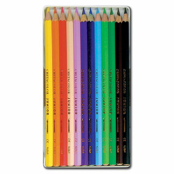 Cretacolor - BIBA - Thicklead Colored Pencils - Watercolor - 12 Colors - Tin Box