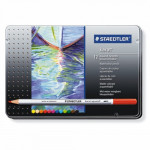 STAEDTLER - Karat Aquarell - Watercolour Pencils - Set of 12 Colours in Tin Box