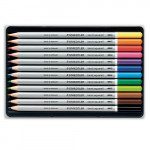 STAEDTLER - Karat Aquarell - Crayons de Couleur Aquarellables - Set de 12 Couleurs