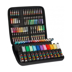 POSCA - Mallette 60 Marqueurs Assortis