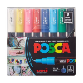 POSCA - Marqueurs PC-1M - Set de 8