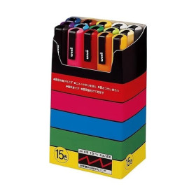 POSCA - Marqueurs PC-3M - Set de 15