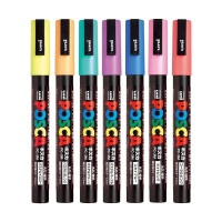 POSCA - Marqueurs PC-3M - Set de 7 - Pastels