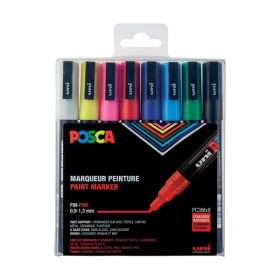POSCA - Marqueurs PC-3M - Set de 8