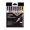 POSCA - Marqueurs PC-3M - Étui de 8 - Pastels