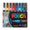 POSCA - Marqueurs PC-3M - Set de 8 - Édition Pop