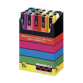 POSCA - Marqueurs PC-5M - Set de 15