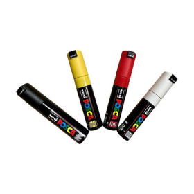 POSCA - Marqueurs PC-7M - Étui de 4 - Couleurs de Base