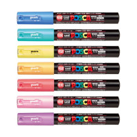 POSCA - Marqueurs PC-1M - Set de 7 - Pastels