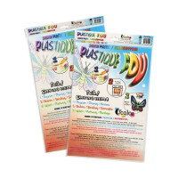 O'Color - Plastique Fou - Lot de 7 feuilles transparentes 20x30cm