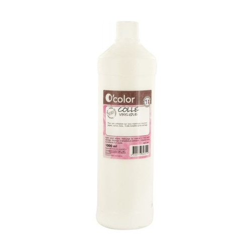O'Color - Colle Blanche Lavable - Flacon 1000 ml