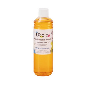 O'Color - Encre à Dessiner - Jaune Primaire - 500ml
