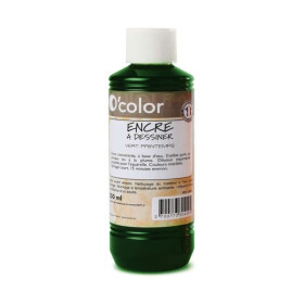 O'Color - Encre à Dessiner - Vert Moyen - 500ml