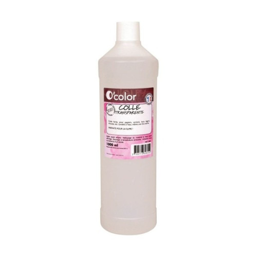 O'Color - Colle Transparente Forte - Flacon 1000 ml