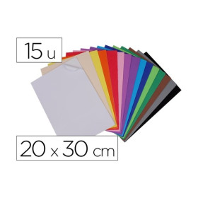 O'Color - Caoutchouc Mousse Adhésif - Lot de 15 Feuilles 20x30cm Assorties