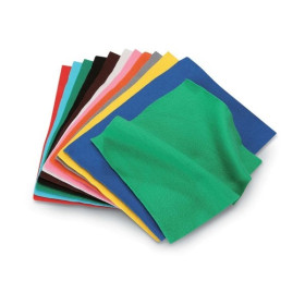 O'Color - Feutrine - Lot de 12 Coupes Assorties 23 x 30 cm