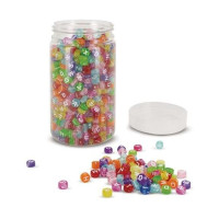 O'Color - Perles Alphabet Translucides - Bocal de 1200