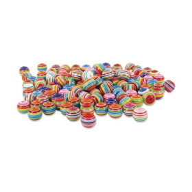 O'Color - Perles Multicolores Rondes - Ø 12 mm - Lot de 200