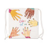 O'Color - Sacs à Dos à Cordon en Coton - Lot de 10 (38 x 38 cm)