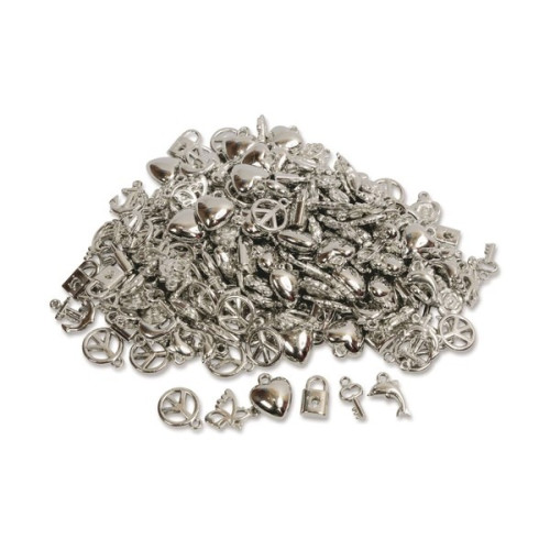O'Color - Perles Breloque Argent - 15 mm - Lot de 200