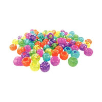O'Color - Perles cassis pailletées - Ø9mm - Lot de 1000