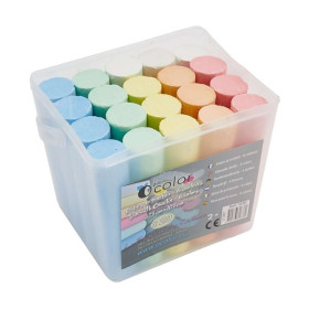 O'Color - Craies de Trottoir - Seau de 20, 6 couleurs