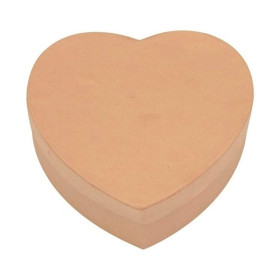 O'Color - Boîtes Cœur en Carton - 9x5 cm (Lot de 10)
