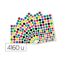O'Color - Gommettes Multicolores Vives - 40 Planches Rondes