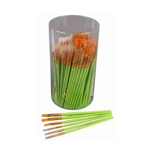 O'Color - Brosses Synthétiques Plates - N°16 (Lot de 10)