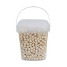O'Color - Perles Rondes en Bois Naturel - Seau de 1100 (Ø 10 mm)