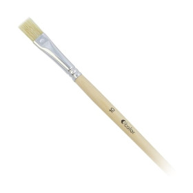 O'Color - Brosses Soie de Porc Plates - Lot de 10 (n°10)