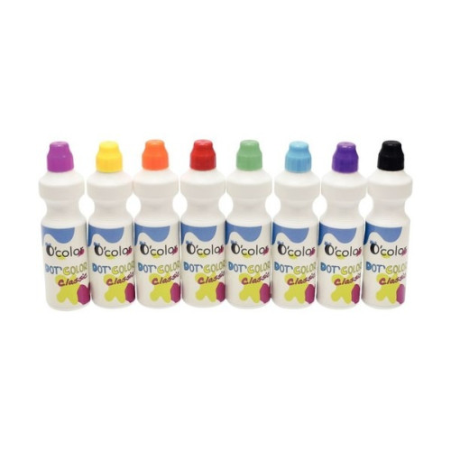 O'Color - Marqueurs Gouache CHUNKIE Couleurs Vives - Lot de 8